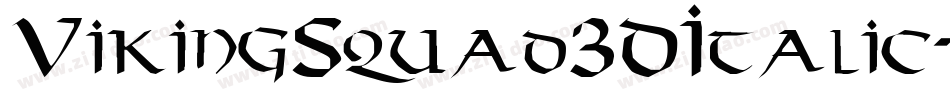 VikingSquad3DItalic-7xyB字体转换