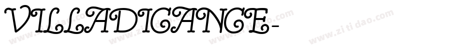 VILLADICANCE字体转换