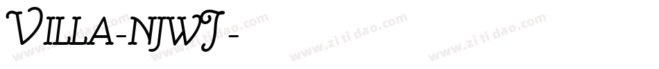 Villa-njwJ字体转换