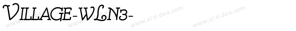 Village-wLn3字体转换