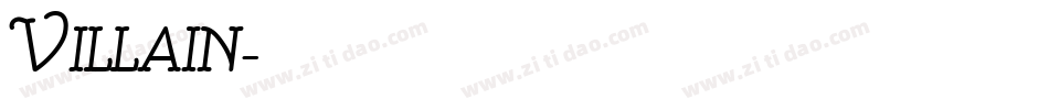 Villain字体转换