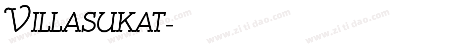 Villasukat字体转换