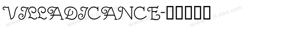 VILLADICANCE字体转换