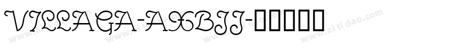 Villaga-axBjJ字体转换