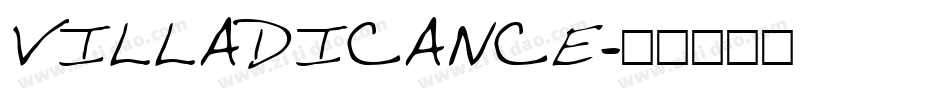 VILLADICANCE字体转换