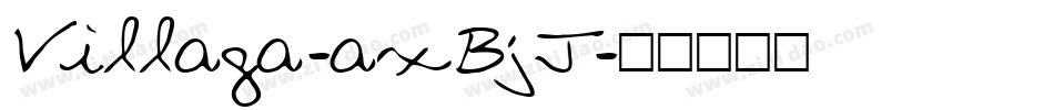 Villaga-axBjJ字体转换