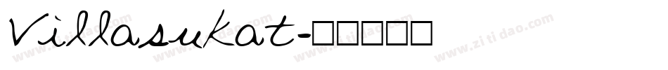 Villasukat字体转换