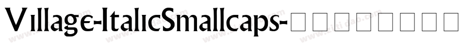 Village-ItalicSmallcaps字体转换