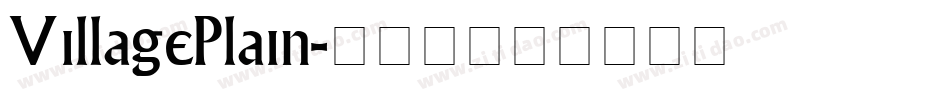 VillagePlain字体转换