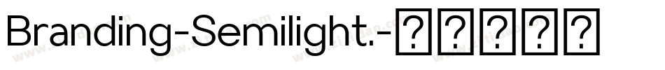 Branding-Semilight.字体转换