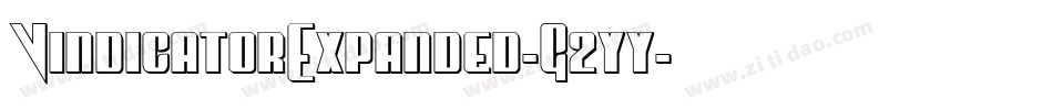 VindicatorExpanded-G2yy字体转换