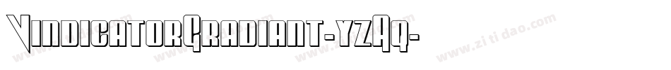 VindicatorGradiant-yzAq字体转换