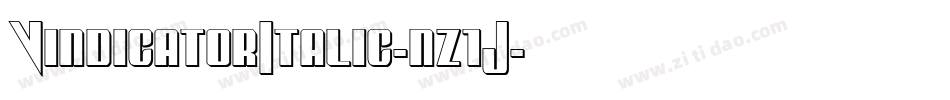 VindicatorItalic-nz1J字体转换