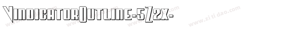 VindicatorOutline-5Z2x字体转换