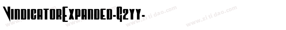 VindicatorExpanded-G2yy字体转换