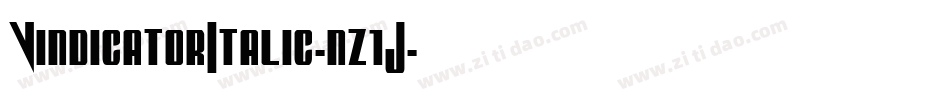 VindicatorItalic-nz1J字体转换