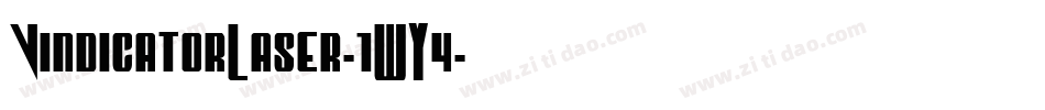 VindicatorLaser-1WY4字体转换