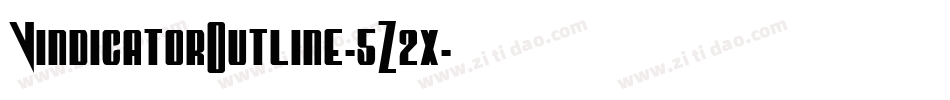 VindicatorOutline-5Z2x字体转换