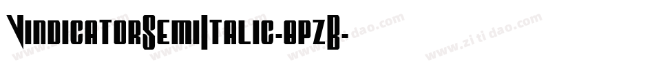VindicatorSemiItalic-8pzB字体转换