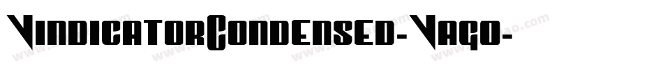 VindicatorCondensed-Vag0字体转换