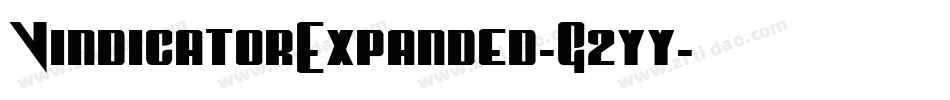 VindicatorExpanded-G2yy字体转换