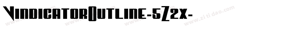 VindicatorOutline-5Z2x字体转换