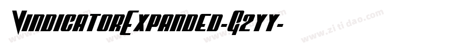 VindicatorExpanded-G2yy字体转换