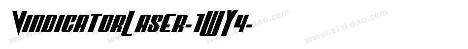 VindicatorLaser-1WY4字体转换