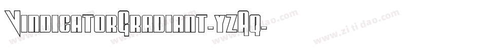 VindicatorGradiant-yzAq字体转换