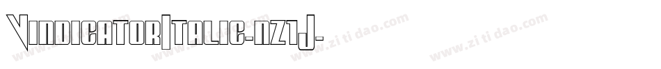 VindicatorItalic-nz1J字体转换