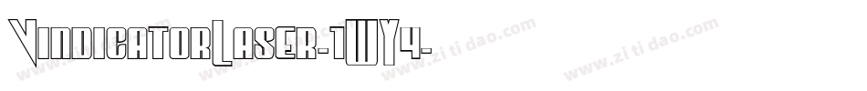 VindicatorLaser-1WY4字体转换