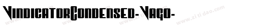 VindicatorCondensed-Vag0字体转换