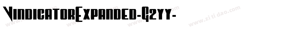 VindicatorExpanded-G2yy字体转换