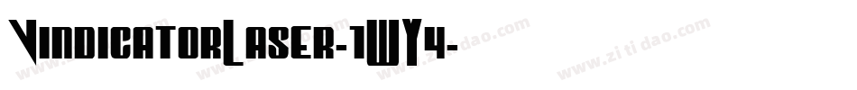 VindicatorLaser-1WY4字体转换