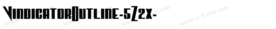 VindicatorOutline-5Z2x字体转换