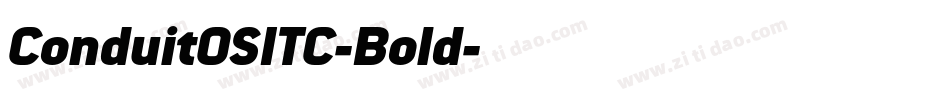 ConduitOSITC-Bold字体转换