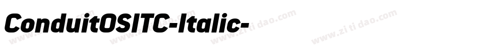ConduitOSITC-Italic字体转换