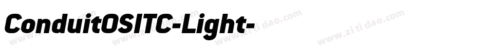 ConduitOSITC-Light字体转换