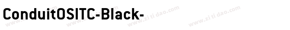 ConduitOSITC-Black字体转换