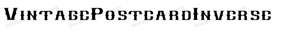 VintagePostcardInverse-51XE8字体转换