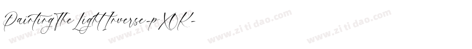 PaintingTheLightInverse-pX0K字体转换