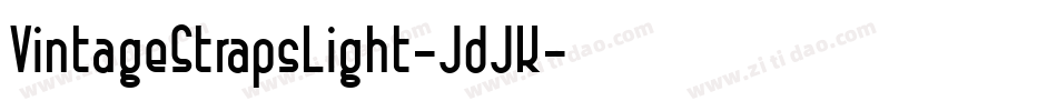 VintageStrapsLight-JdJK字体转换