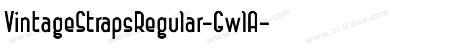 VintageStrapsRegular-GwlA字体转换