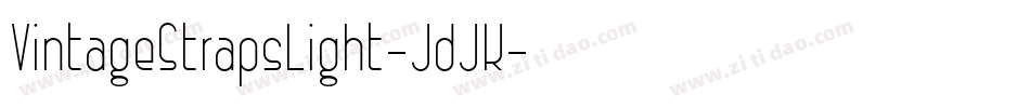 VintageStrapsLight-JdJK字体转换