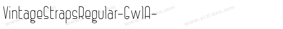 VintageStrapsRegular-GwlA字体转换