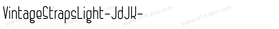 VintageStrapsLight-JdJK字体转换
