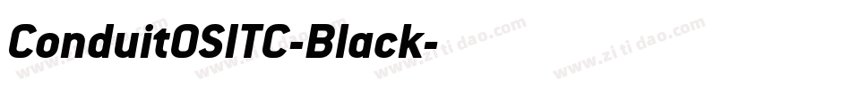 ConduitOSITC-Black字体转换