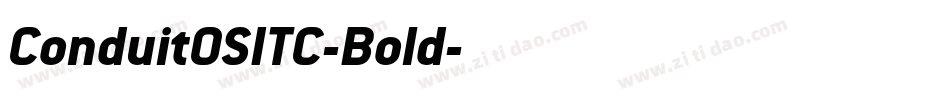 ConduitOSITC-Bold字体转换