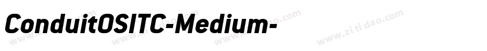 ConduitOSITC-Medium字体转换