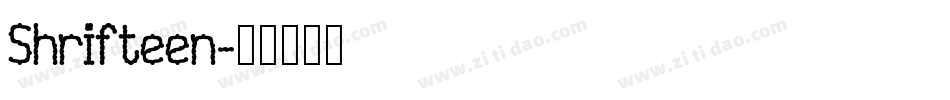 Shrifteen字体转换